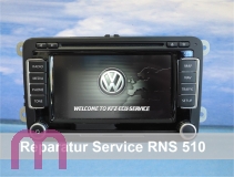 Reparatur Service VW RNS-510 GPS ohne Funktion Standort nicht auffindbar