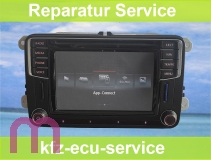 Reparatur Service VW Navi Discover Media MIB STD2 Touchscreen Bildschirm Display ohne Funktion inklusive Montage