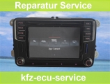 Reparatur Service VW Navi Discover Media MIB STD2 Touchscreen Bildschirm Display ohne Funktion inklusive Montage